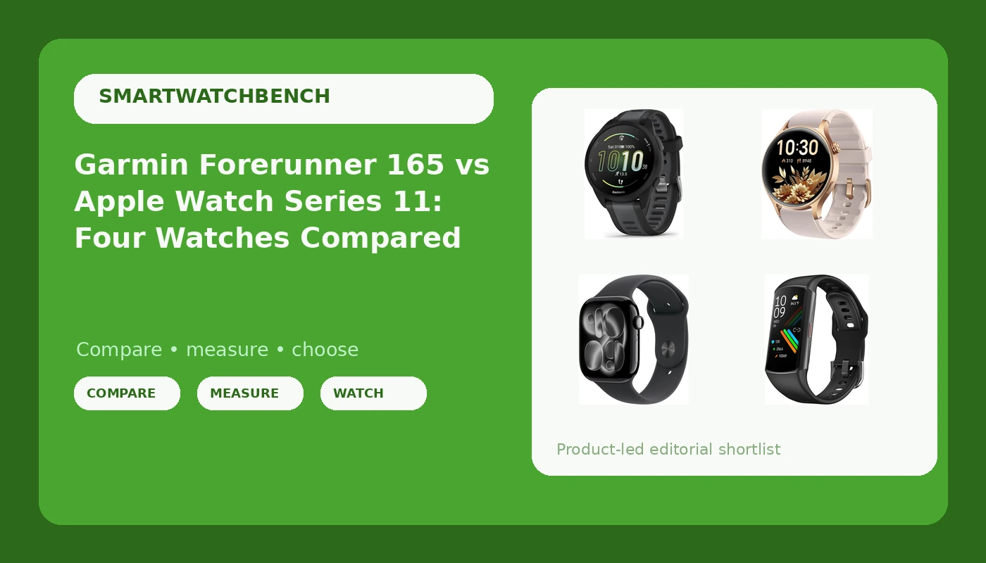 Garmin Forerunner 165 vs Apple Watch Series 11: Four Watches Compared