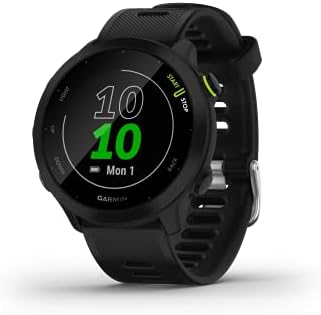 Garmin Forerunner 55, GPS Running Watch with Daily Suggested Workouts, Up to 2 Weeks of Battery Life, Black - 010-02562-00