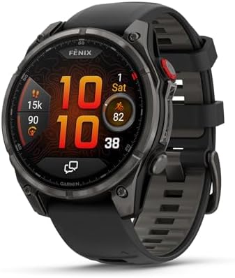 Garmin fēnix 8 Pro, 51mm, Sapphire, DLC Titanium, Black/Pebble Gray