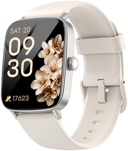 Smart Watch for Women, 1.85 inch HD Smartwatch (Answer/Make Calls), 2 Bands