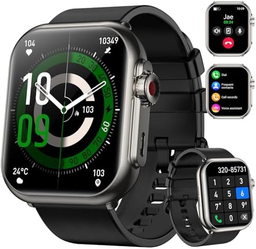 Smart Watch for Men, 1000 mAh Battery, 1.85" HD Fitness Tracker, 120+ Sport Modes, IP68 Waterproof