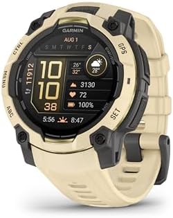Garmin Instinct® 3-45 mm, AMOLED Display, Rugged Outdoor GPS Smartwatch, Built-in Flashlight, Alpine Rush Collection Limited Edition Color, Citrine with Citrine Band