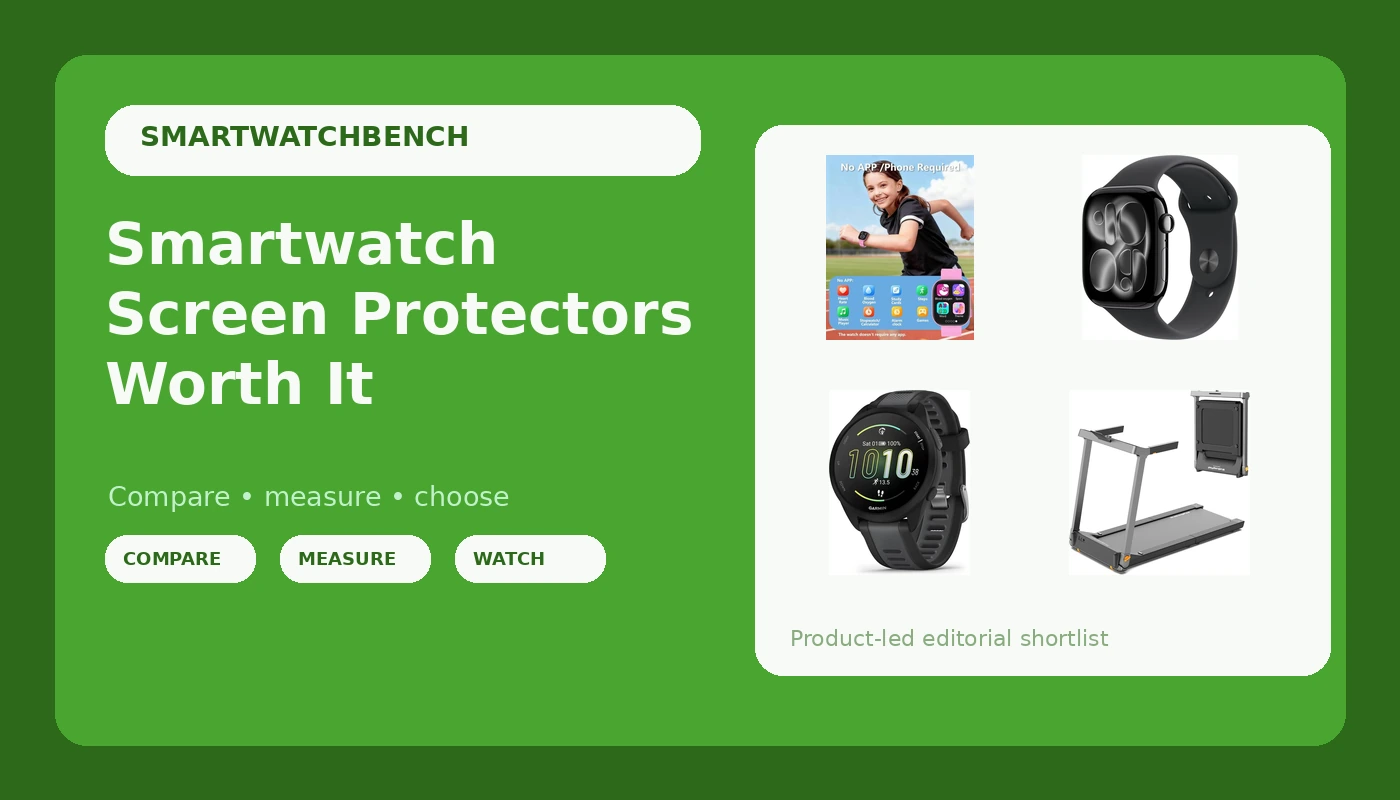 Smartwatch Screen Protectors Worth It - SmartwatchBench review with measurements and honest opinion